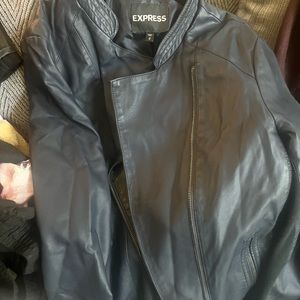 Express Leather Coat